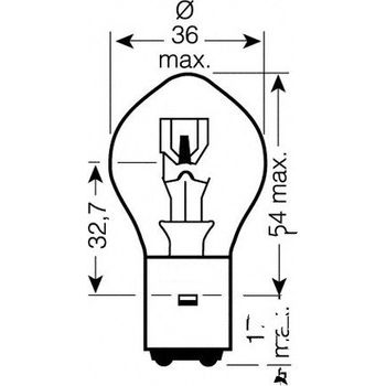 bts-ersatzteile.de :  Lampe 12V35/35 Watt JMP bilux bulb 12v 35/35w Honda MBK Suzuki Yamaha Peugeot XC 