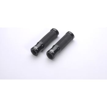 bts-ersatzteile.de :  LSL Griffunit schwarz/125mm handlebar grips aluminium-rubber 125mm black